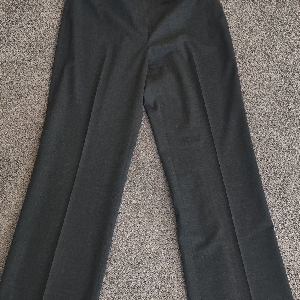 Lafayette 148 Womens Wool Blend Dress Pants Charcoal Grey Size 6
